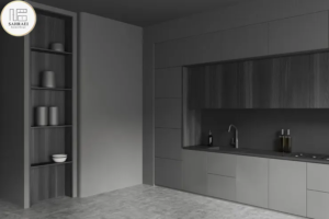 رنگ کابینت آشپزخانه خاکستری