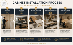 مراحل سفارش و اجرای کابینت آشپزخانه
